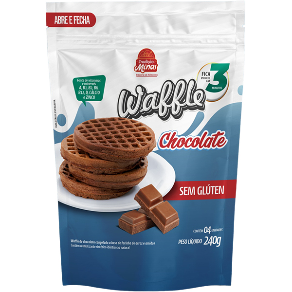 Waffle Tradição Minas Chocolate